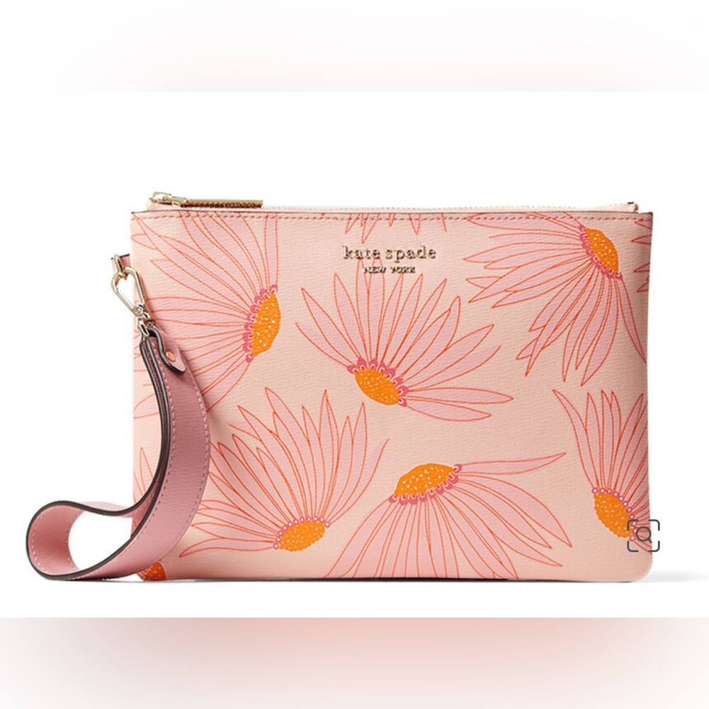 Kate Spade Spencer Falling Flower Small Pouch Wristlet